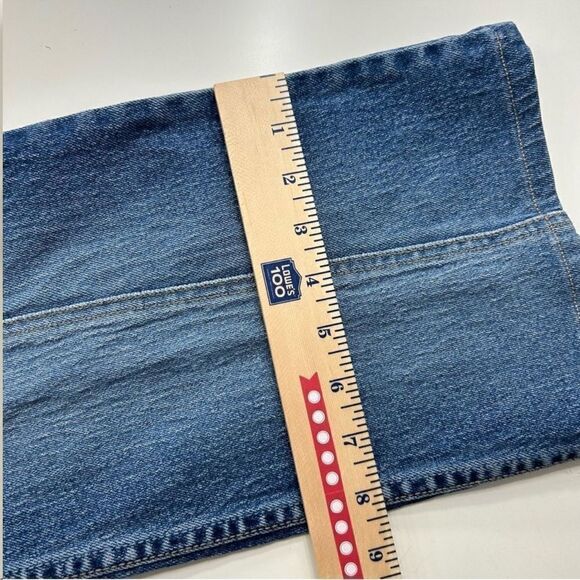 Lawman Vintage 90s Western Slim Fit Boot Cut Star Rhinestone Medium Wash Jeans 9 - Picture 13 of 13